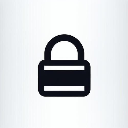 simple icon of a lock-2